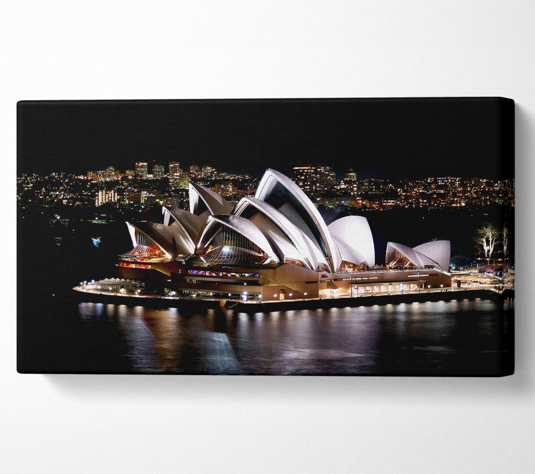  A Canvas Print of Sydney Opera House Night View Canvas Print