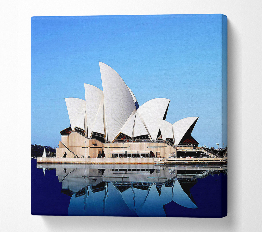  A Canvas Print of Sydney Opera House Reflections Canvas Art