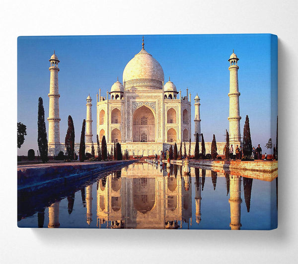  A Canvas Print of Taj Mahal Agra India Canvas Print