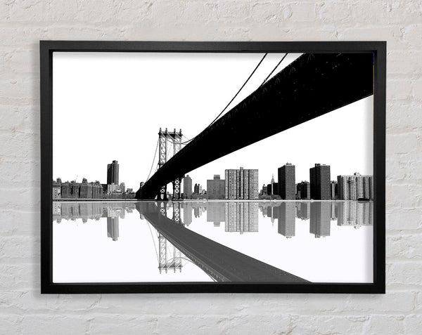The Bridge To New York Framed Print
