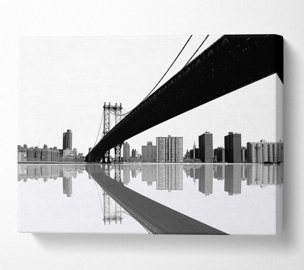  A Canvas Print of The Bridge To New York Canvas Wall Art