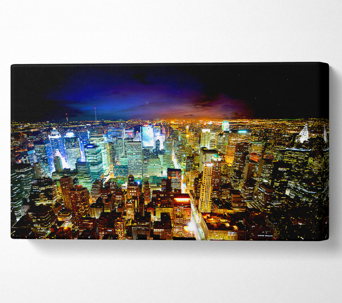  A Canvas Print of The Centre Of The Cities Energy Canvas Wall Art