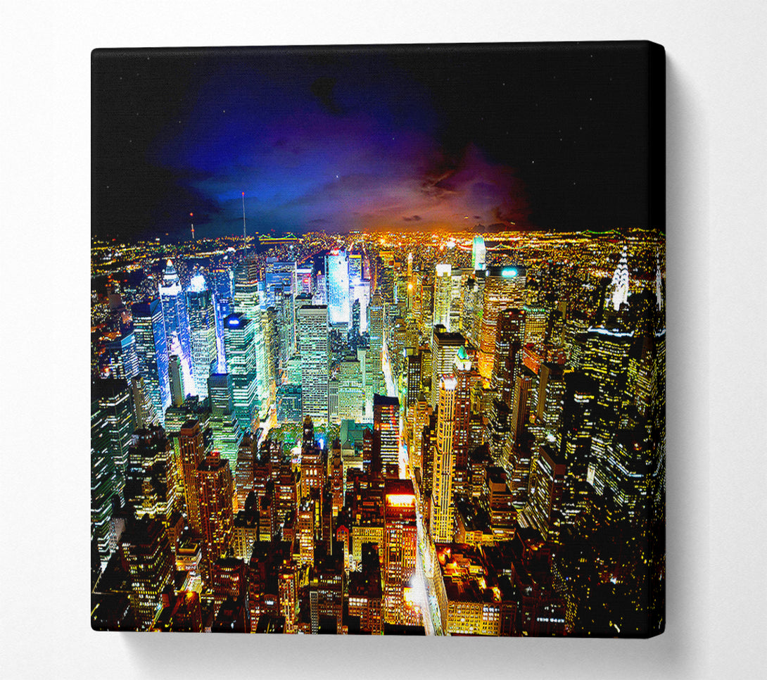  A Canvas Print of The Centre Of The Cities Energy Canvas Wall Art