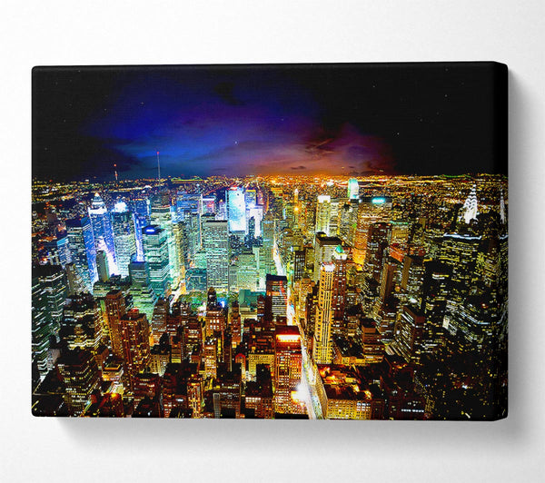  A Canvas Print of The Centre Of The Cities Energy Canvas Wall Art
