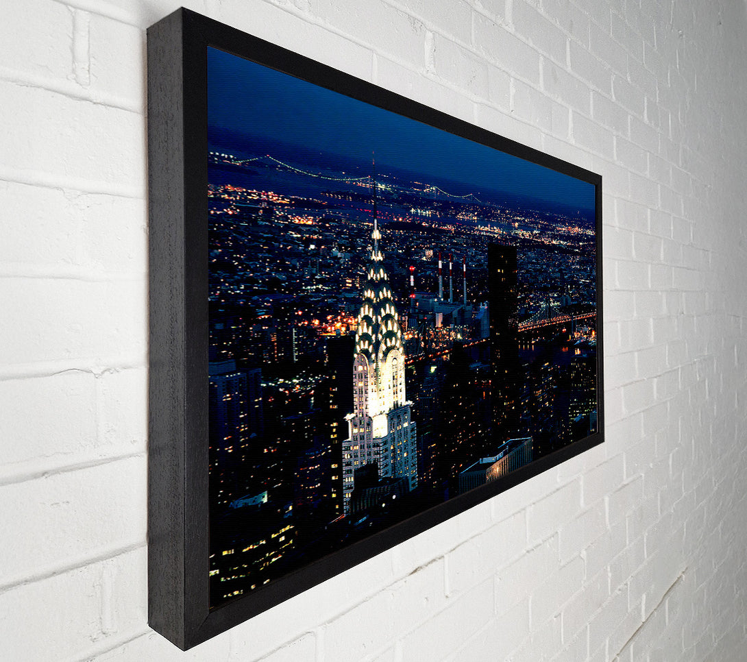  A Canvas Print of The Chrysler Building At Night Canvas Print