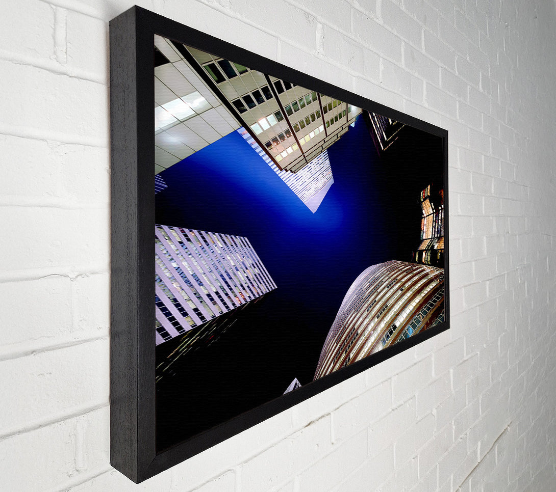  A Canvas Print of The Chrysler Building Blue Nights Canvas Art