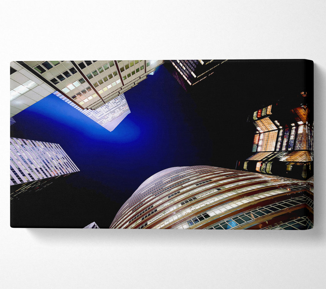  A Canvas Print of The Chrysler Building Blue Nights Canvas Art