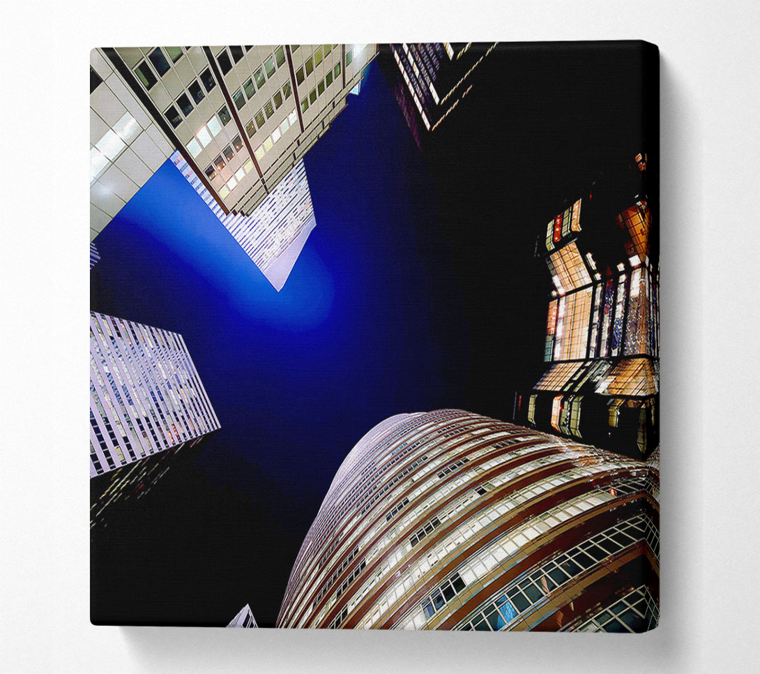  A Canvas Print of The Chrysler Building Blue Nights Canvas Art