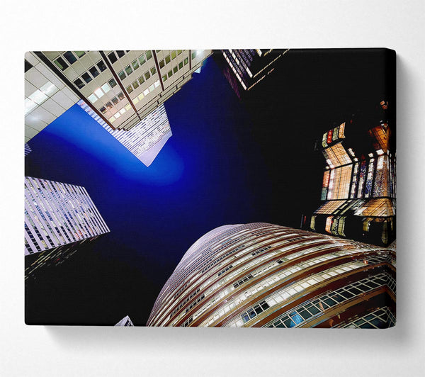  A Canvas Print of The Chrysler Building Blue Nights Canvas Art