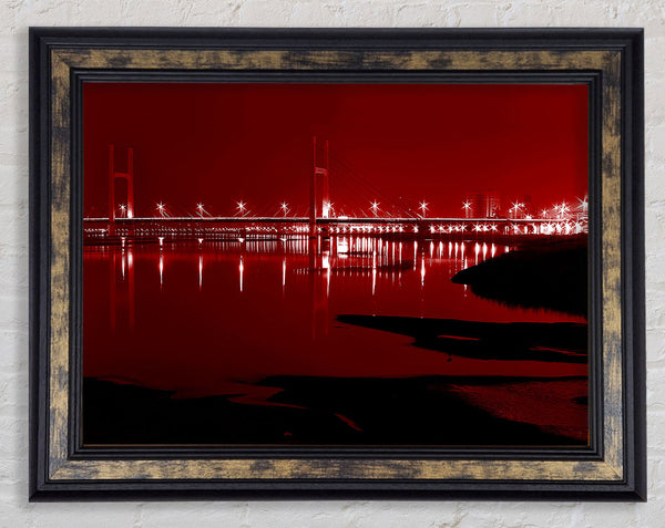 The City Just Beyond The Waters Framed Print