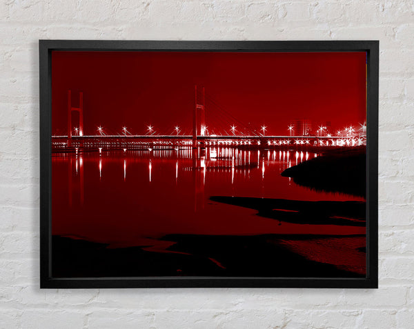 The City Just Beyond The Waters Framed Print