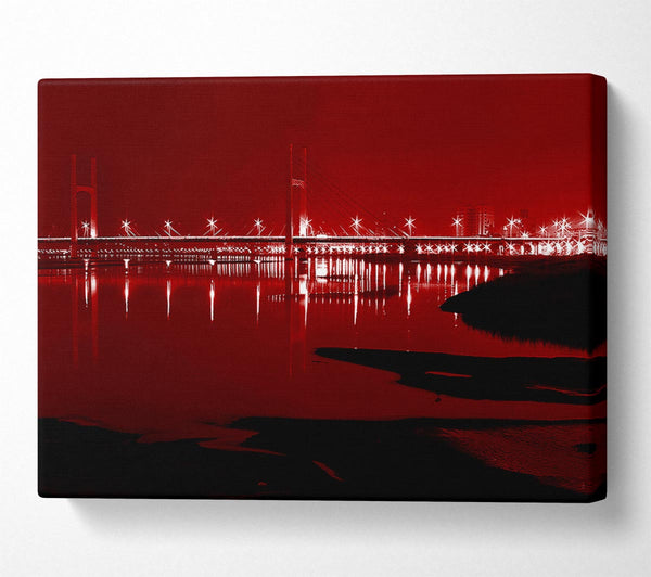  A Canvas Print of The City Just Beyond The Waters Canvas Art