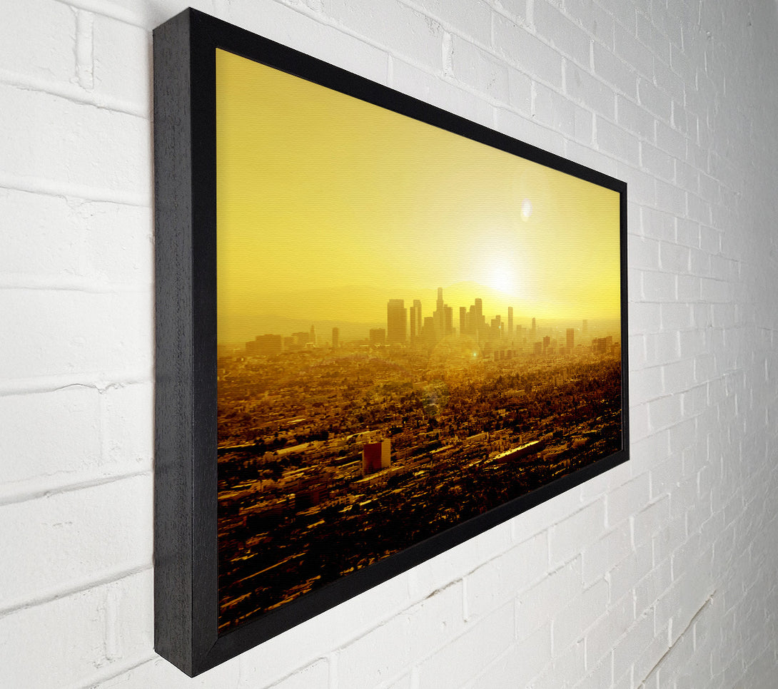  A Canvas Print of The City Of Golden Light Canvas Print