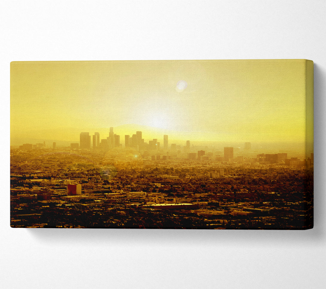  A Canvas Print of The City Of Golden Light Canvas Print