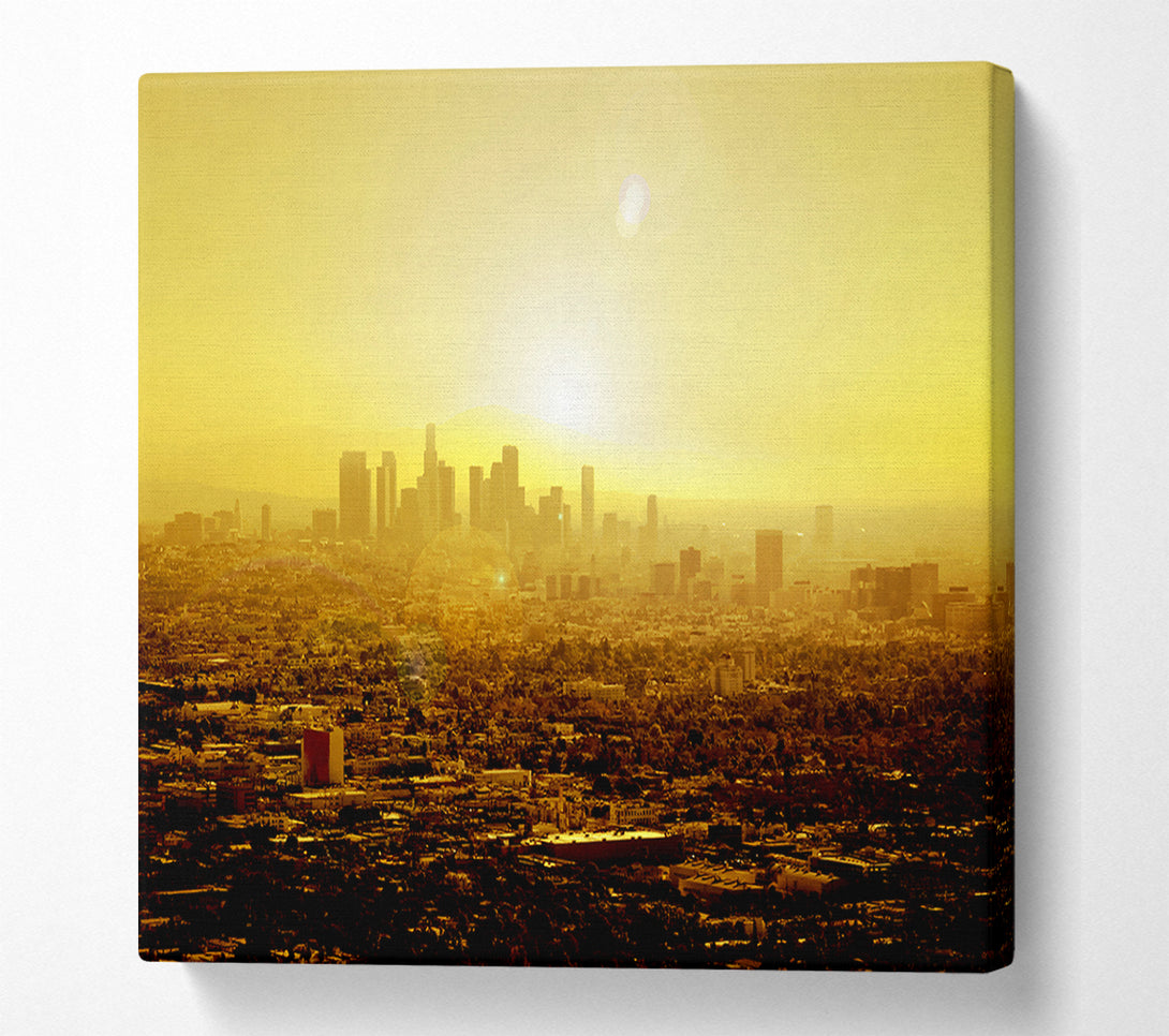  A Canvas Print of The City Of Golden Light Canvas Print