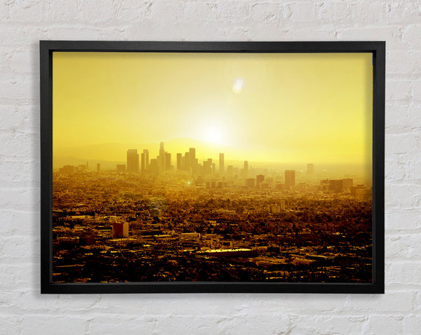 The City Of Golden Light Framed Print