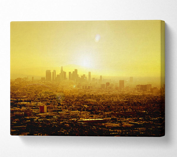  A Canvas Print of The City Of Golden Light Canvas Print