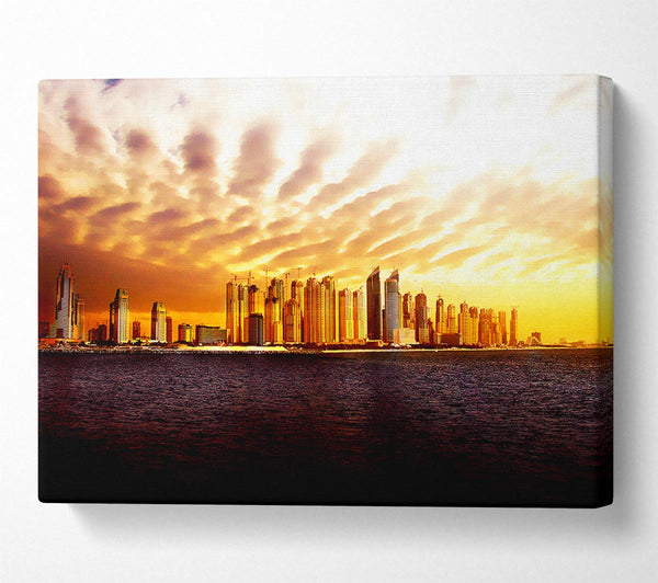  A Canvas Print of The Golden City Canvas Wall Art