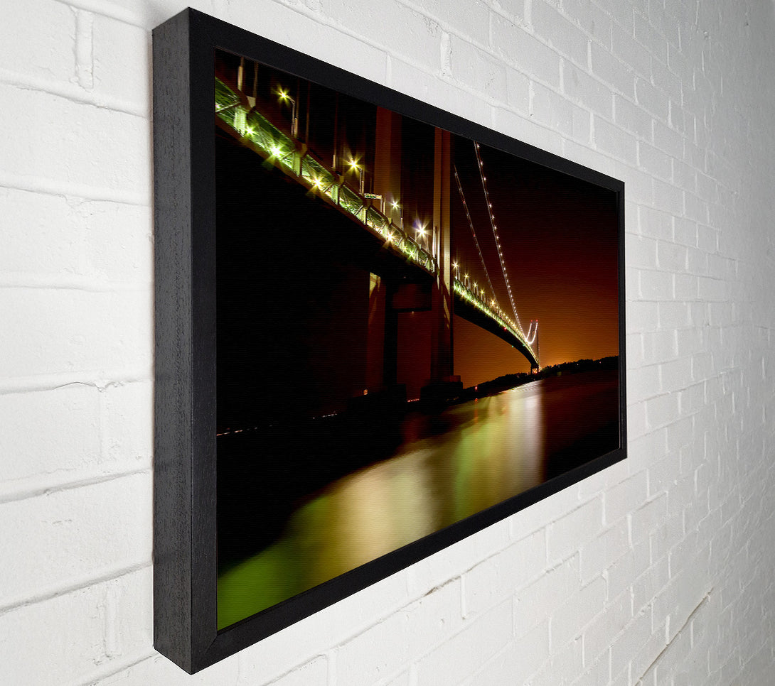  A Canvas Print of The Golden Gate Bridge Brown Canvas Wall Art