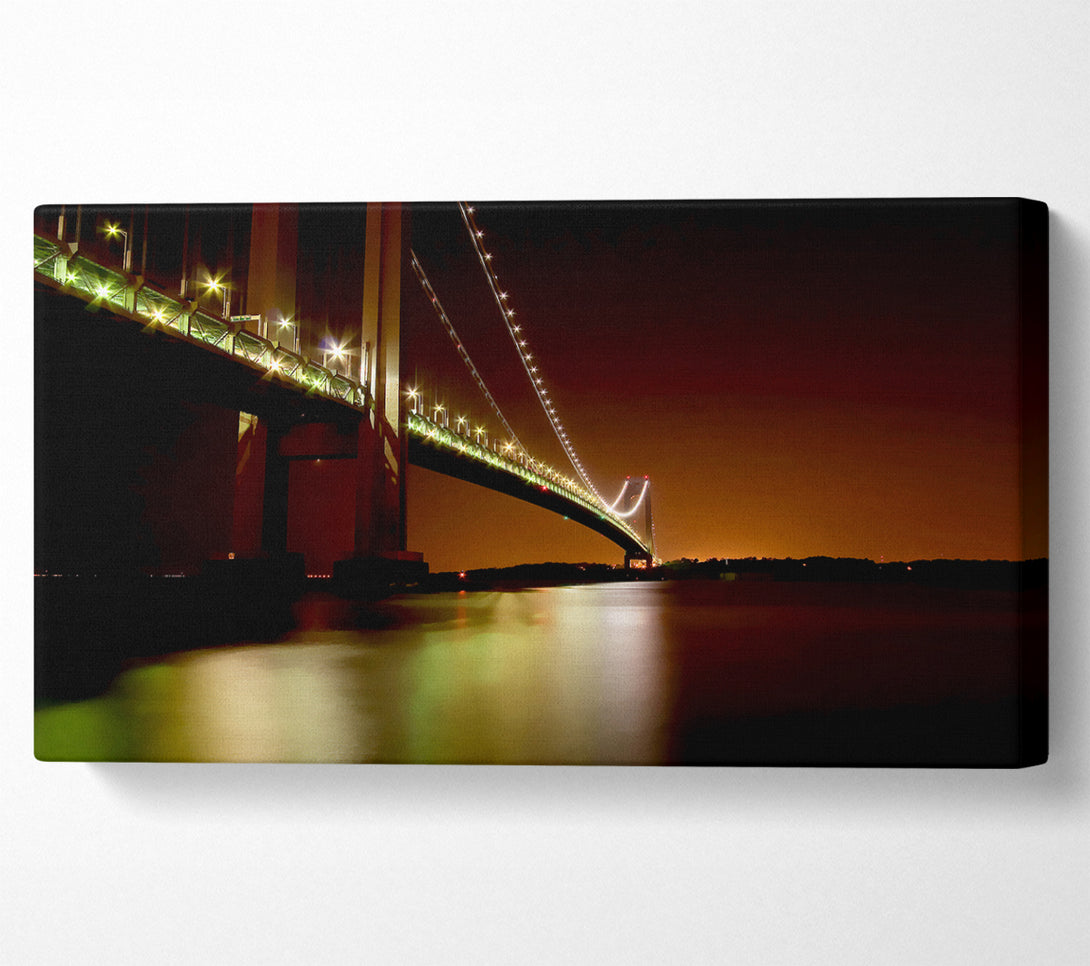  A Canvas Print of The Golden Gate Bridge Brown Canvas Wall Art