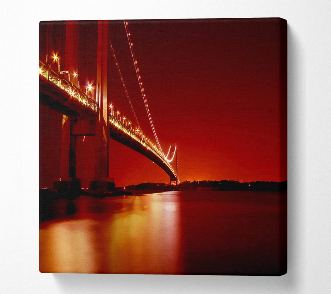  A Canvas Print of The Golden Gate Bridge Orange Canvas Print