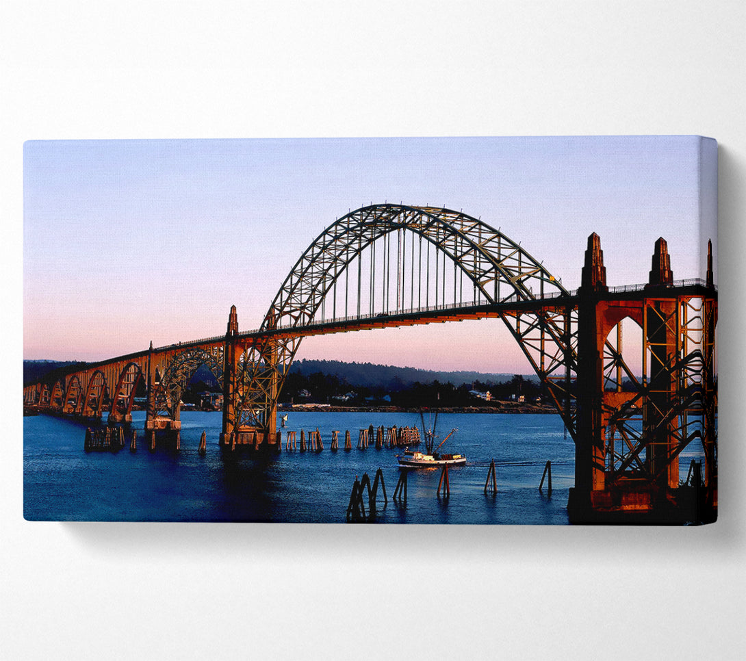  A Canvas Print of The Gothic Bridge Over The River Canvas Art