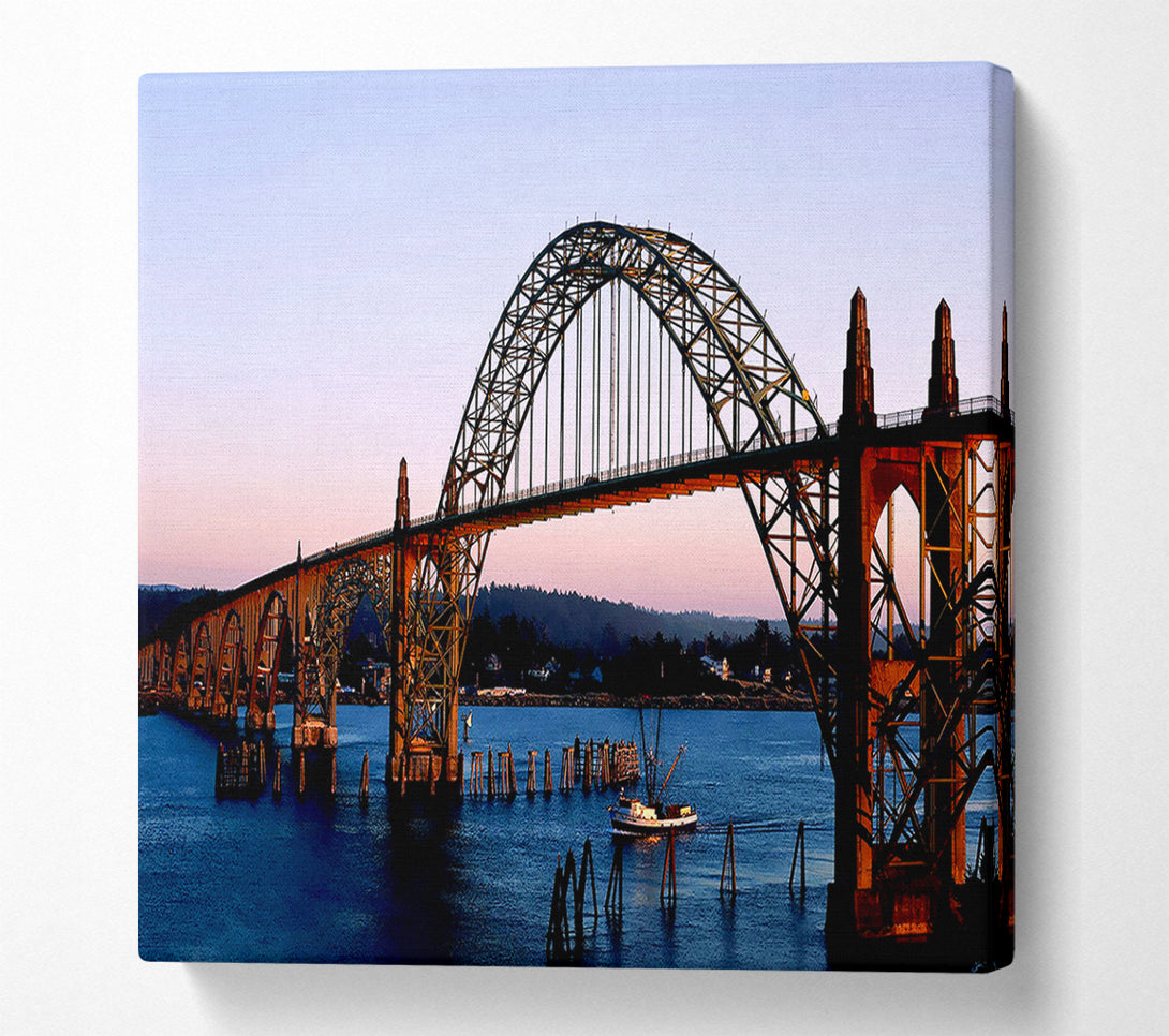  A Canvas Print of The Gothic Bridge Over The River Canvas Art