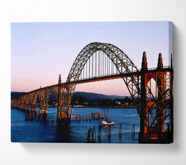  A Canvas Print of The Gothic Bridge Over The River Canvas Art