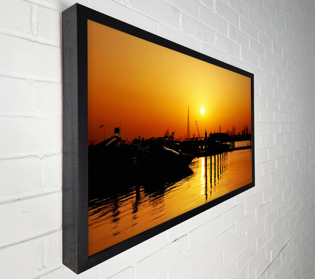  A Canvas Print of The Harbour At Sunrise Canvas Art