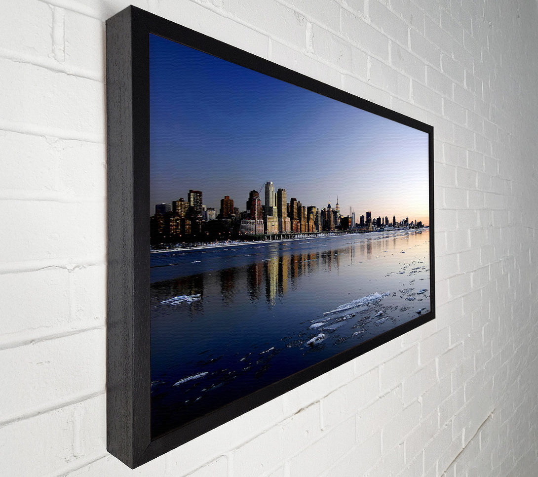  A Canvas Print of The Ice City On A Winters Day Canvas Wall Art