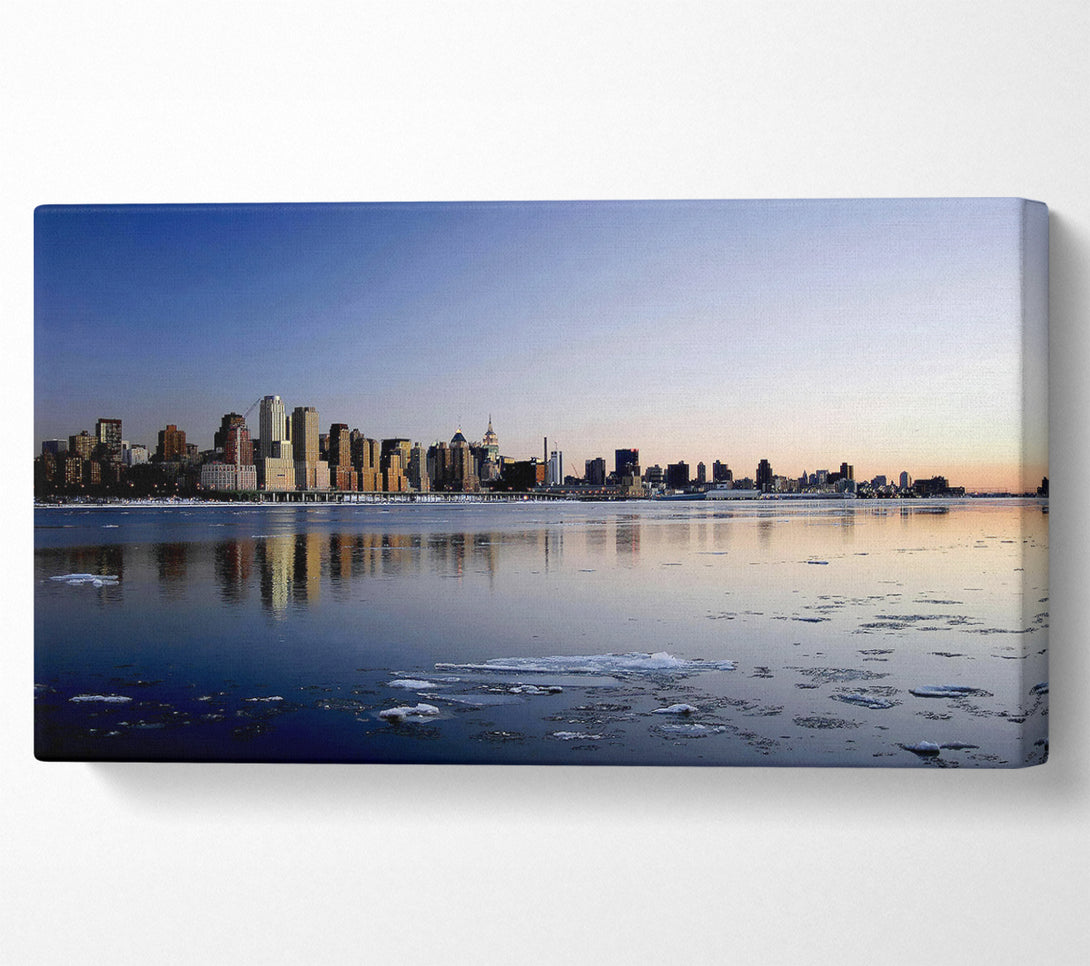  A Canvas Print of The Ice City On A Winters Day Canvas Wall Art