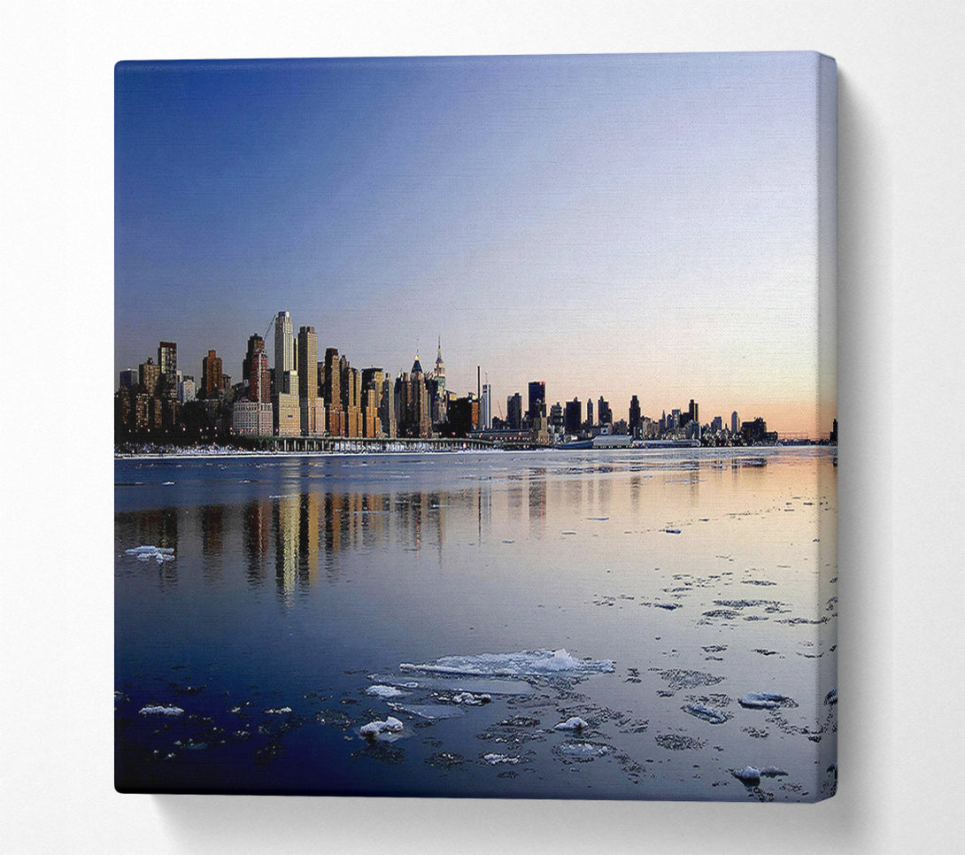  A Canvas Print of The Ice City On A Winters Day Canvas Wall Art