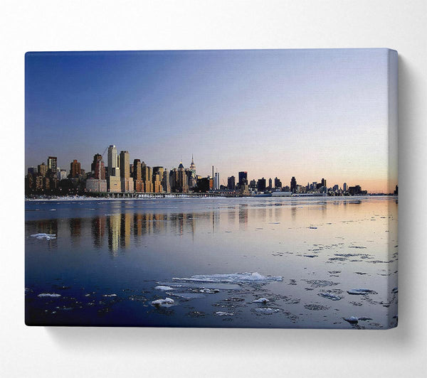  A Canvas Print of The Ice City On A Winters Day Canvas Wall Art