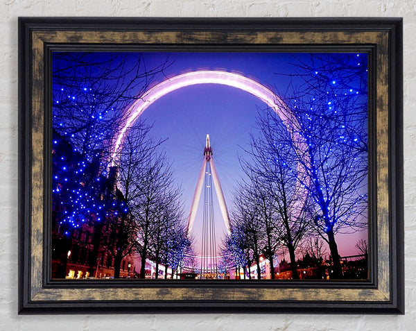 The London Eye At Dusk Framed Print