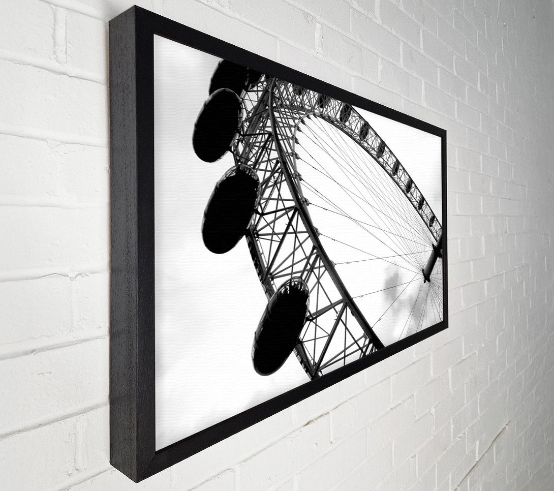  A Canvas Print of The London Eye Black And White Canvas Art