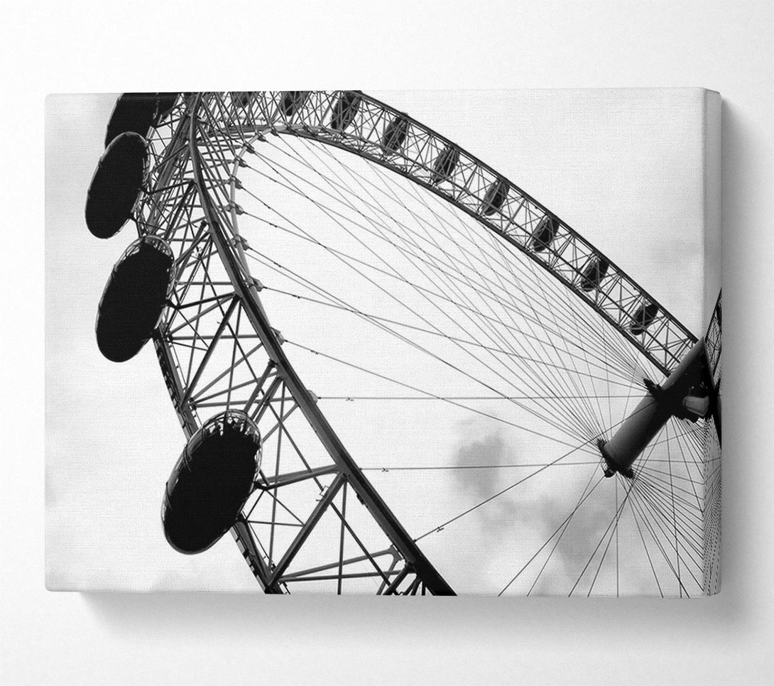  A Canvas Print of The London Eye Black And White Canvas Art