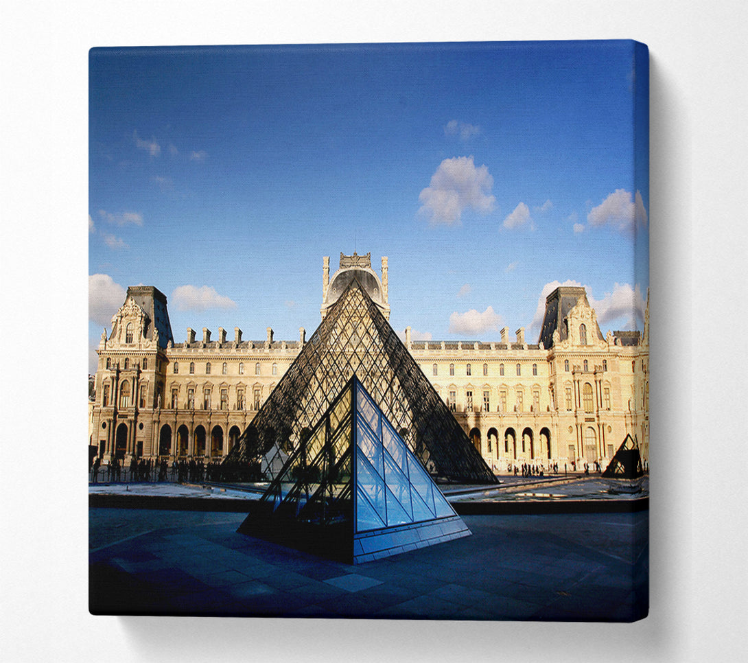  A Canvas Print of The Louvre Paris Canvas Print