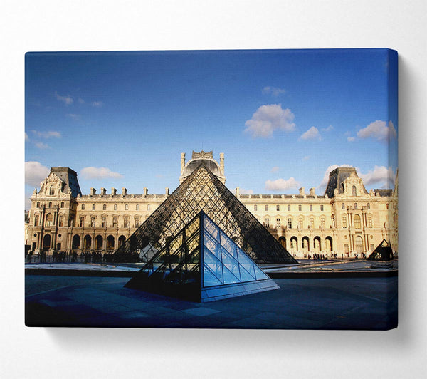  A Canvas Print of The Louvre Paris Canvas Print