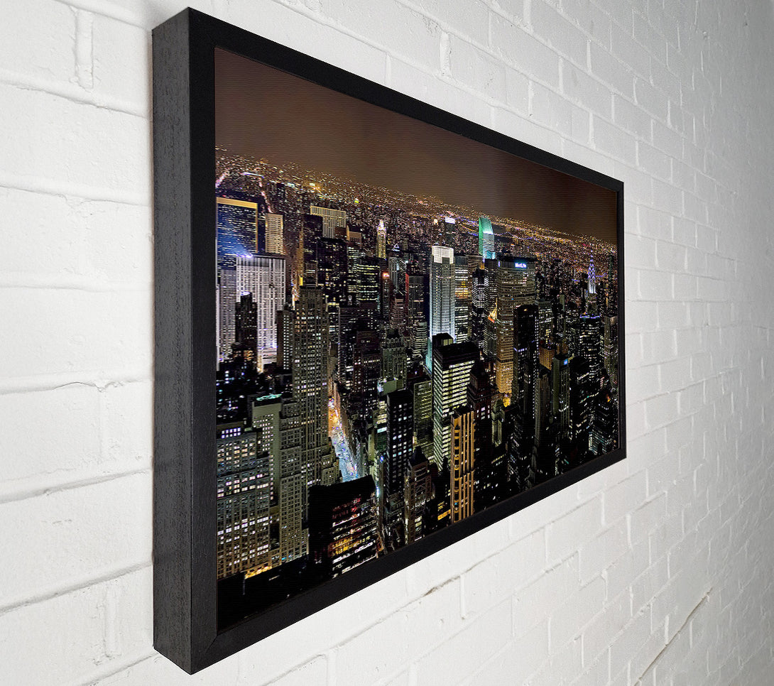 A Canvas Print of The Never Ending Night City Canvas Art