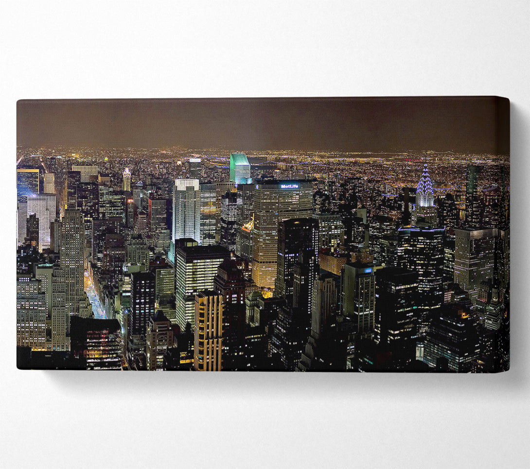  A Canvas Print of The Never Ending Night City Canvas Art