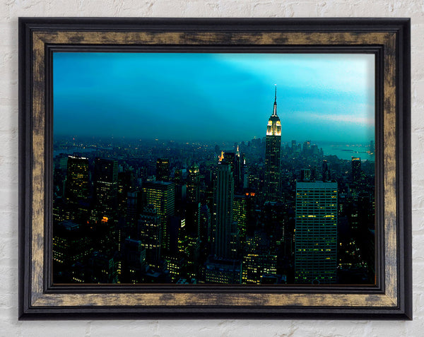 The Tip Of The Empire State Building Framed Print