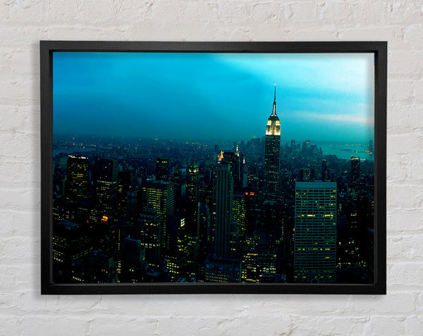 The Tip Of The Empire State Building Framed Print