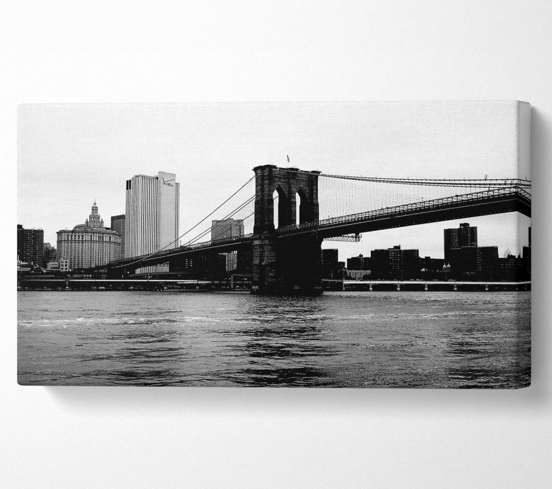  A Canvas Print of The View Of New York Under Brooklyn Bridge Canvas Art