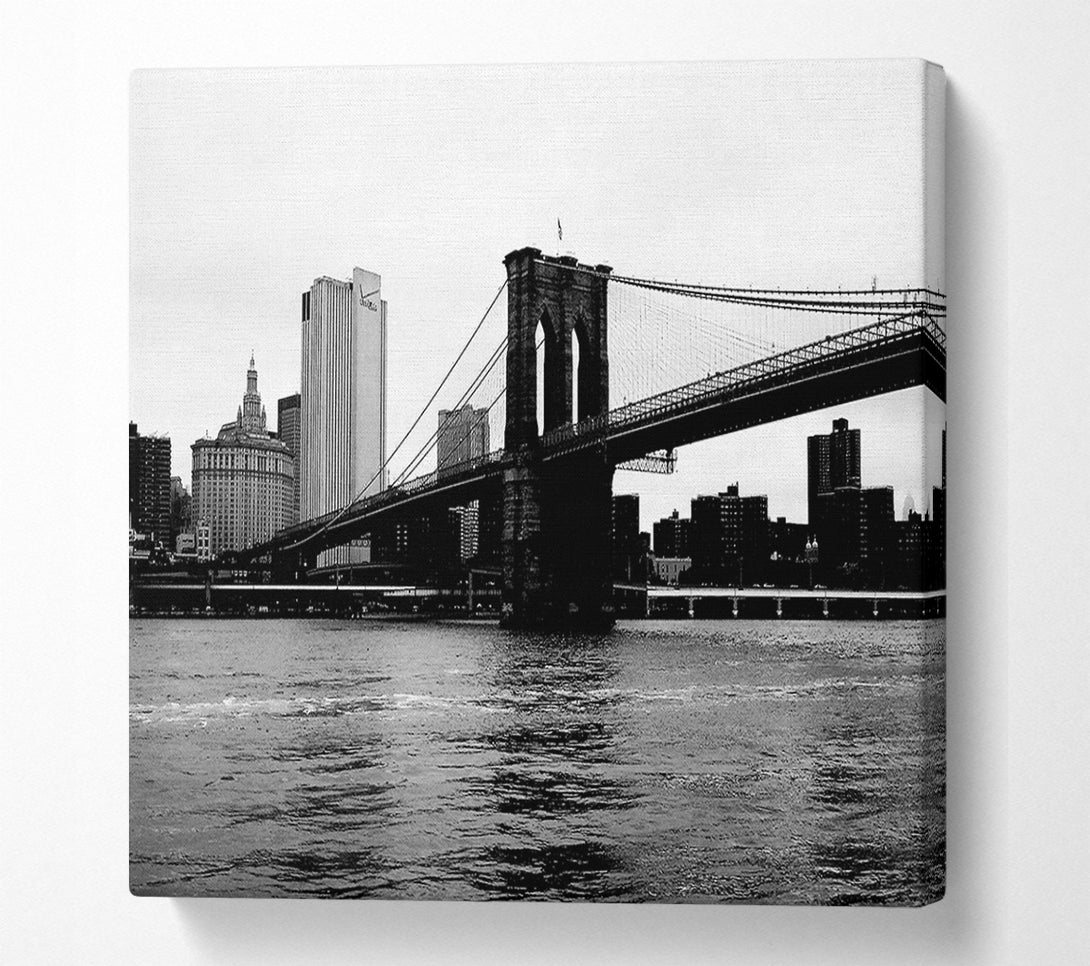  A Canvas Print of The View Of New York Under Brooklyn Bridge Canvas Art