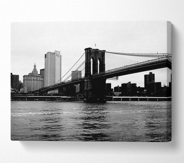  A Canvas Print of The View Of New York Under Brooklyn Bridge Canvas Art