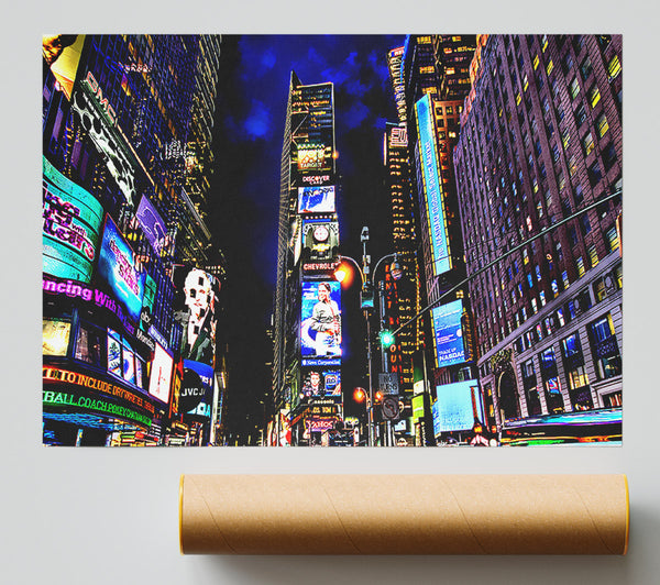 Times Square Nyc Nights Poster