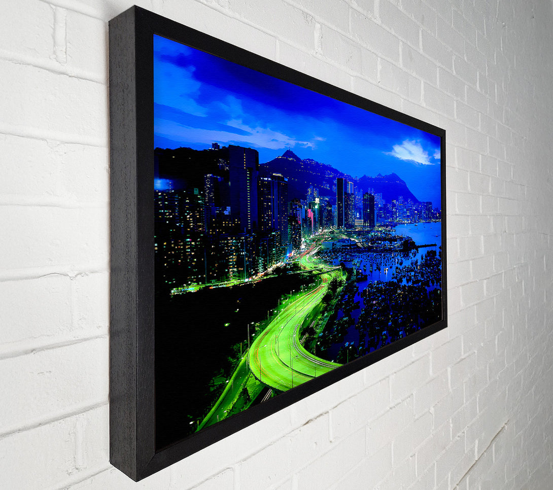  A Canvas Print of Tokyo Blues Canvas Wall Art