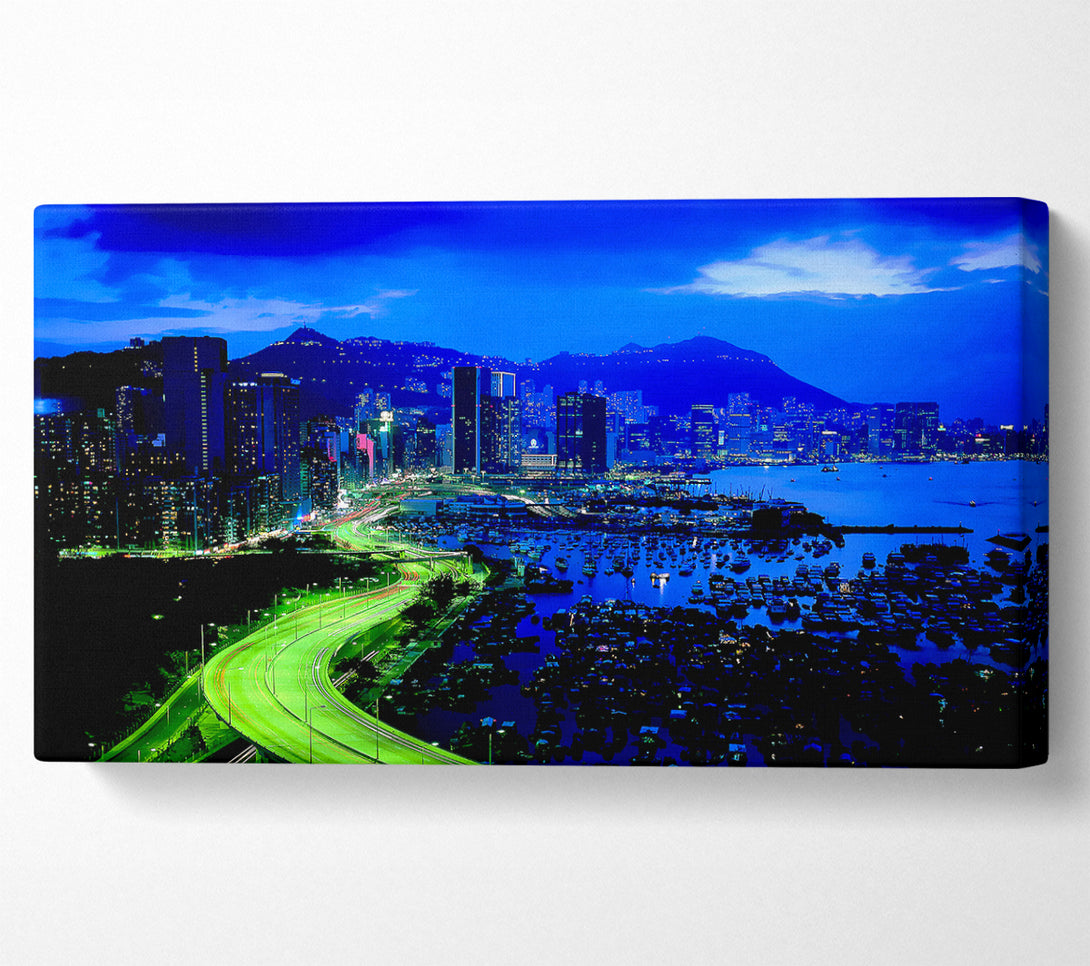  A Canvas Print of Tokyo Blues Canvas Wall Art