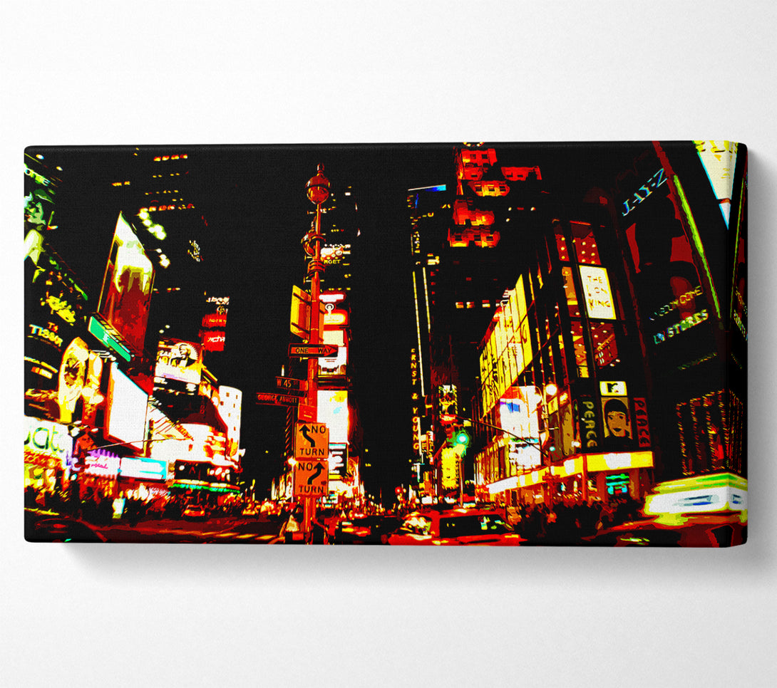  A Canvas Print of Tokyo Broadway At Night Canvas Wall Art