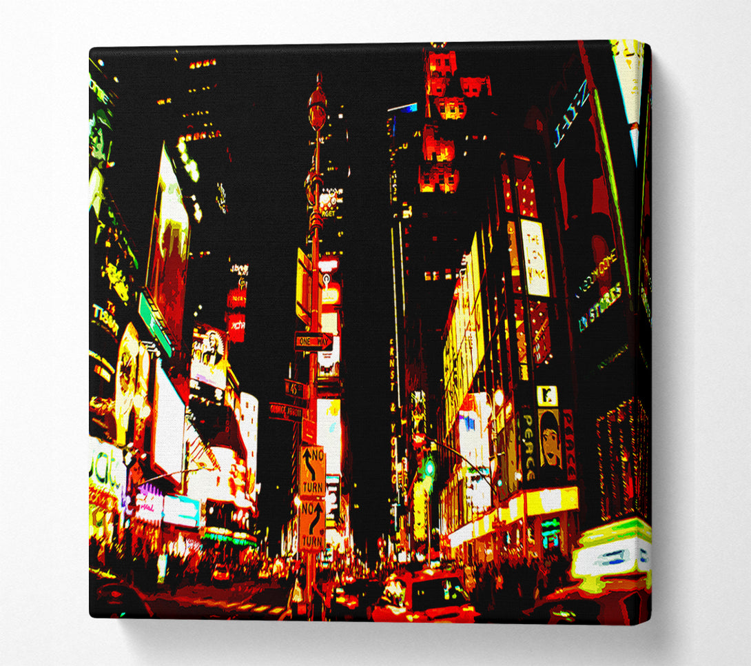  A Canvas Print of Tokyo Broadway At Night Canvas Wall Art
